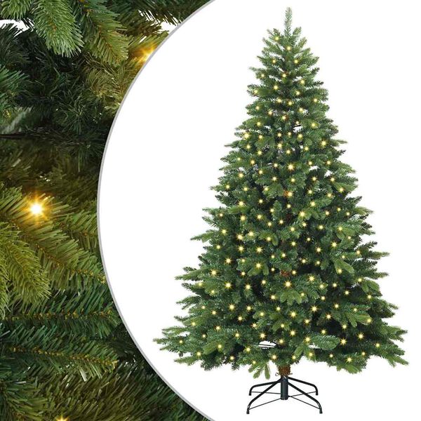 vidaXL &Aacute;rbol de Navidad artificial con 300 LED Verde 180 cm PE y PVC