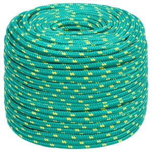 vidaXL Cuerda multiusos 10 mm 500 m Verde PP 645 kg Carga m&aacute;x.