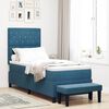 vidaXL Cama tipo Box Spring Azul oscuro 80 x 200 cm Terciopelo