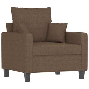 vidaXL Sill&oacute;n de tela marr&oacute;n 60 cm