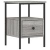 vidaXL Mesita de noche madera de ingenier&iacute;a gris Sonoma 34x36x50 cm