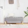 vidaXL Banco con coj&iacute;n Gris Nube 113 x 57 x 39 cm tela