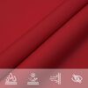 vidaXL Toldo de vela rectangular tela Oxford rojo 4x7 m