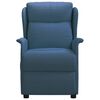 vidaXL Sill&oacute;n reclinable de tela azul