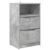 vidaXL Mesa de Noche Gris Concreto 40 x 30 x 467 cm