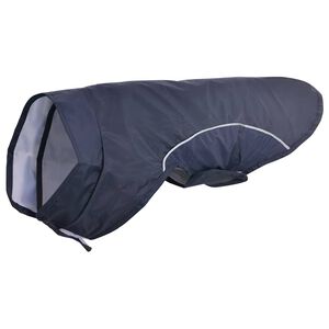 vidaXL Chubasquero perros con tiras reflectantes poli&eacute;ster azul XXS