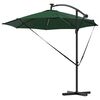 vidaXL Parasol de cantilever tipo plátano Verde 294 x 294 x 248 cm