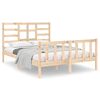 vidaXL Estructura de cama madera maciza 120x190 cm