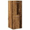 vidaXL Armario pared ba&ntilde;o madera ingenier&iacute;a envejecida 30x30x80 cm
