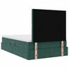 vidaXL Cama con almacenamiento y LED Verde oscuro 120 x 200 cm