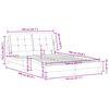 vidaXL Estructura de cama sin colch&oacute;n Zadar cuero sint&eacute;tico capuchino 140x190cm