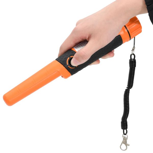 vidaXL Puntero detector de metales naranja