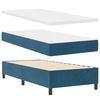 vidaXL Cama tipo Box Spring con colch&oacute;n Azul 90 x 190 cm Terciopelo