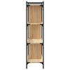 vidaXL Librería 4 estantes madera ingeniería roble Sonoma 76x32x123 cm