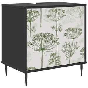 vidaXL Mueble de Cuarto de Ba&ntilde;o GOTHA Roble Negro 60 x 40 x 61 cm