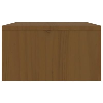 vidaXL Soporte de monitor madera maciza pino marrón miel 100x27x15 cm