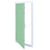 vidaXL Panel de acceso Verde y Plata 35 x 55 cm Aluminio y Pladur