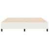 vidaXL Cama de plataforma Crema 180 x 200 cm tela