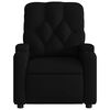 vidaXL Sill&oacute;n reclinable de masaje de tela negro