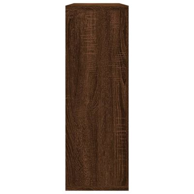 vidaXL Estantería pared madera ingeniería roble marrón 104x20x58,5 cm