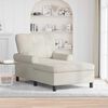 vidaXL Sill&oacute;n reclinable con coj&iacute;n Crema 91 x 157 x 91 cm Terciopelo