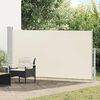 vidaXL Toldo lateral retr&aacute;ctil de jard&iacute;n color crema 170x300 cm