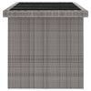 vidaXL Set de comedor de jardín 11 pzas y cojines ratán sintético gris