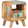 vidaXL Mesita de noche de madera maciza reciclada 30x30x41 cm