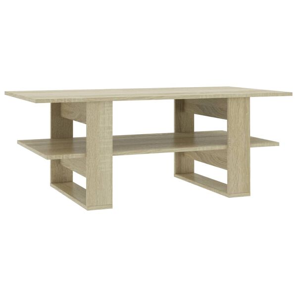 vidaXL Mesa de centro madera de ingenier&iacute;a roble Sonoma 110x55x42 cm