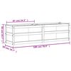vidaXL Jardinera exterior madera maciza pino marrón cera 180x50x50cm