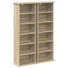 vidaXL Cabinet para CDs 2 uds. Roble Sonoma 60 x 17 x 92 cm