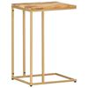 vidaXL Mesa auxiliar de madera maciza de mango 35x45x65 cm