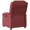 vidaXL Sill&oacute;n reclinable de cuero sint&eacute;tico rojo tinto