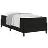 vidaXL Estructura de cama con colch&oacute;n Negro 80 x 200 cm tela