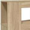 vidaXL Cabecero LED madera ingenier&iacute;a roble Sonoma 160x18,5x103,5 cm