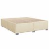 vidaXL Cama box spring con colch&oacute;n tela color crema 180x200 cm