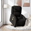 vidaXL Sillón reclinable de masaje elevable terciopelo negro