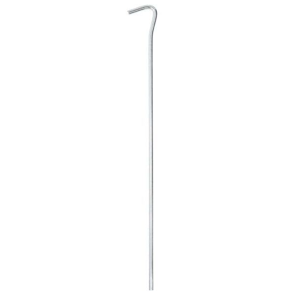 vidaXL Clavijas para tienda 50 uds acero galvanizado 30 cm Ø7 mm