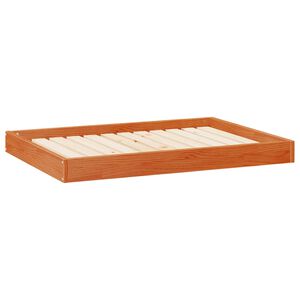 vidaXL Cama para perro Marr&oacute;n cera 101,5 x 74 x 9 cm