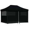 vidaXL Carpa de Fiesta Negro 279 x 410 x 315 cm Tela Oxford
