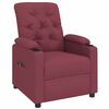 vidaXL Sill&oacute;n reclinable el&eacute;ctrico tela rojo tinto