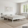 vidaXL Estructura de cama sin colchón madera de pino blanco 180x200 cm