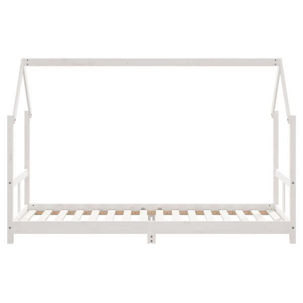 vidaXL Estructura de cama para niños madera de pino blanco 80x200 cm
