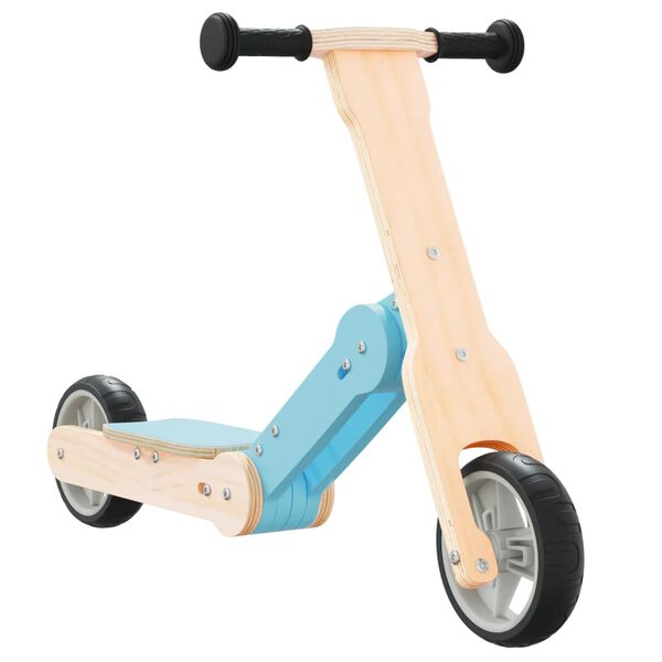 vidaXL Patinete de ni&ntilde;os 2 en 1 azul claro