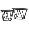 vidaXL Conjunto de mesas auxiliares 2 uds. Roble Negro 50 x 50 x 40 cm