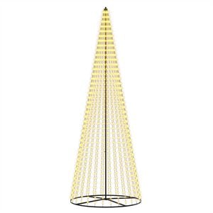 vidaXL &Aacute;rbol de Navidad LED 385 cm 1148 LED Blanco C&aacute;lido Hierro Negro