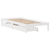 vidaXL Estructura de cama sin colchón madera maciza blanca 90x190 cm