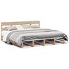 vidaXL Estructura de cama sin colch&oacute;n madera maciza de pino 200x200 cm