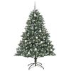 vidaXL &Aacute;rbol de Navidad artificial Verde 210 cm PVC, Pl&aacute;stico y Acero