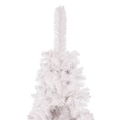 vidaXL Árbol de Navidad delgado iluminado con luces blanco 180 cm